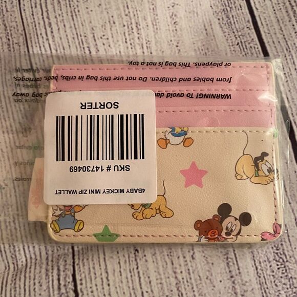 Loungefly Baby Mickey backpack + cardholder - Picture 4 of 4